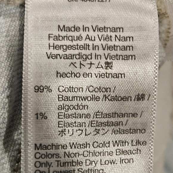 Madewell Curvy Petite Perfect Vintage Light Wash Blue Textured Jean NWOT SZ 31P - Picture 10 of 16